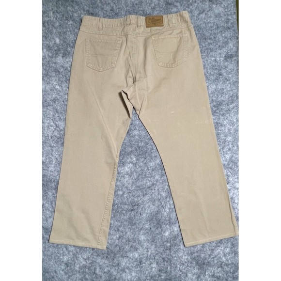 R.M. WILLIAMS AUSTRALIA Jeans Mens TAG 40R FIT 38.5x28 Altered Hem Tan - Picture 1 of 17